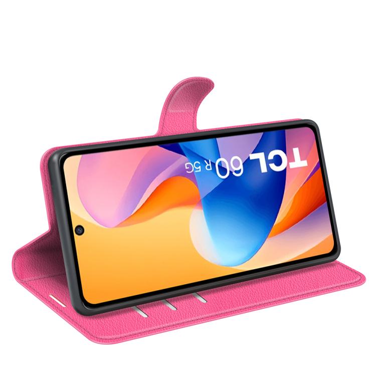 For TCL 60R 5G / 60 5G Litchi Texture Horizontal Flip Leather Phone Case with Holder