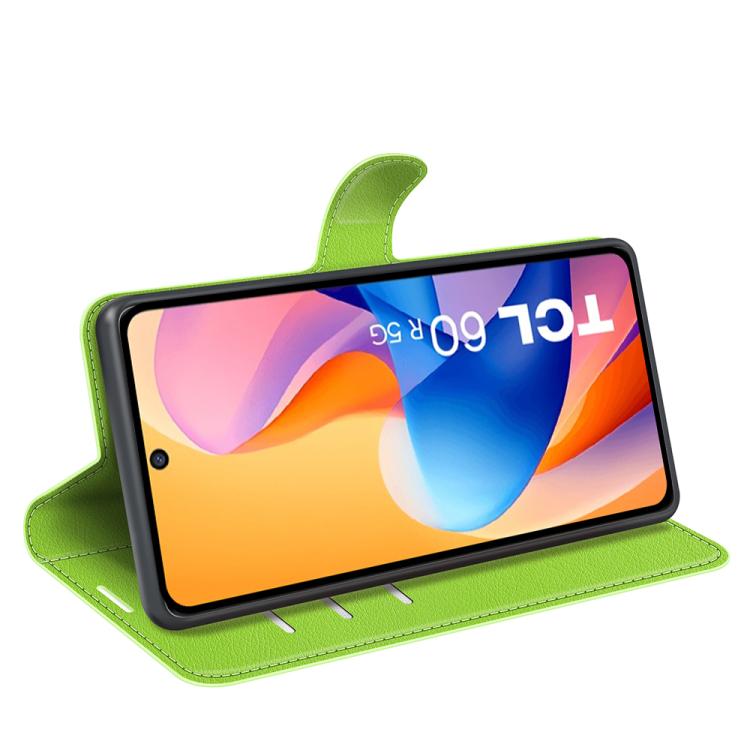 For TCL 60R 5G / 60 5G Litchi Texture Horizontal Flip Leather Phone Case with Holder