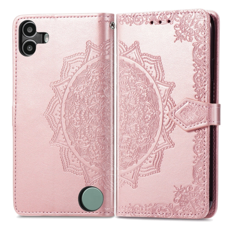 For Nothing CMF Phone 1 Mandala Flower Embossed Leather Phone Case