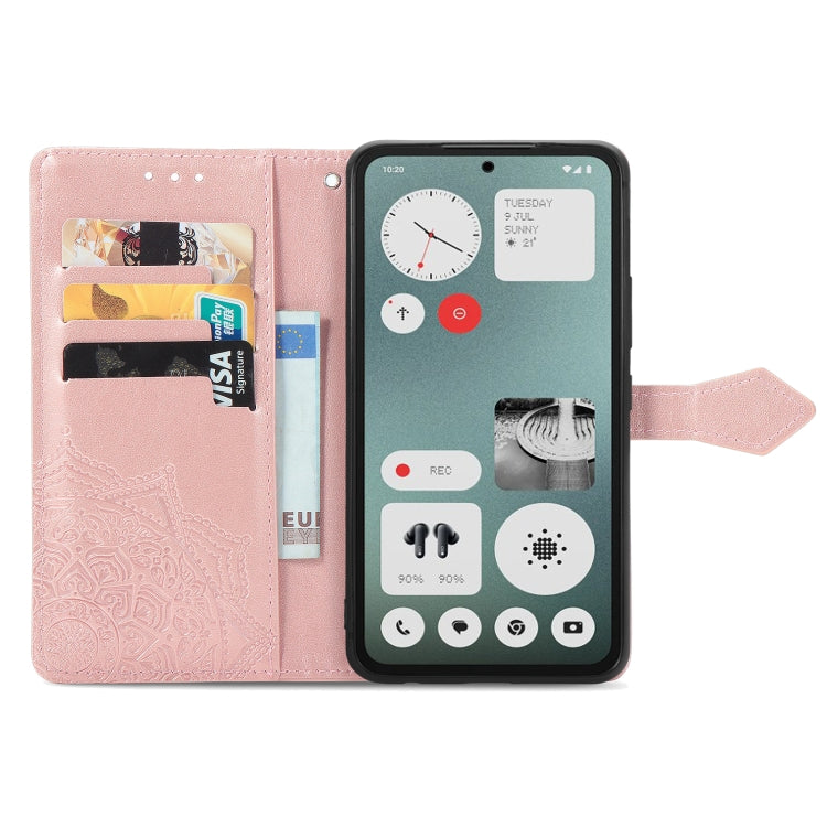 For Nothing CMF Phone 1 Mandala Flower Embossed Leather Phone Case