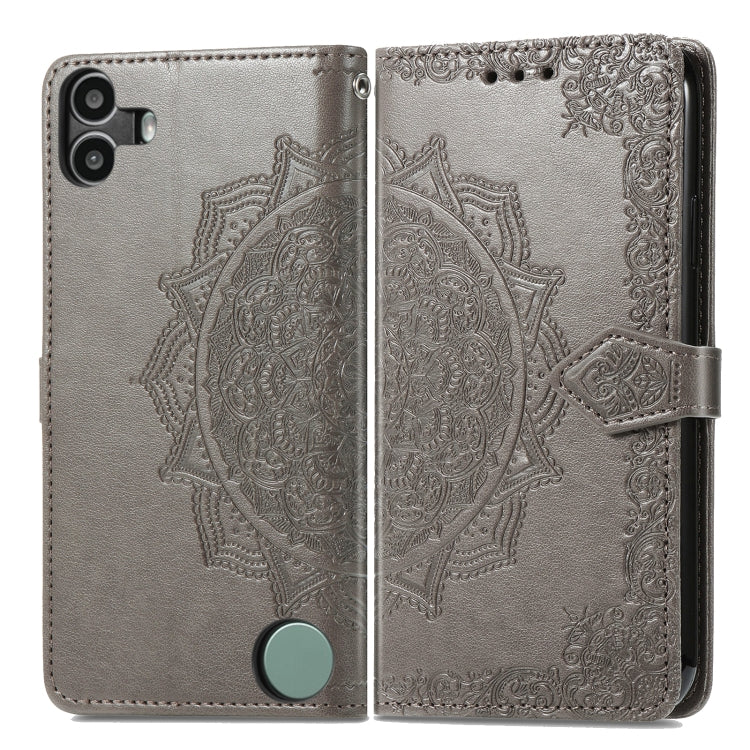 For Nothing CMF Phone 1 Mandala Flower Embossed Leather Phone Case