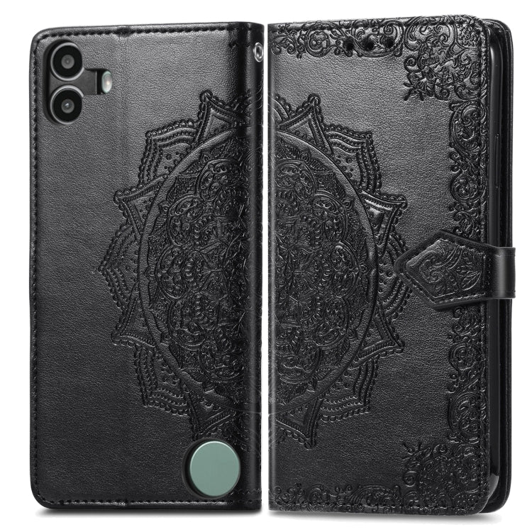 For Nothing CMF Phone 1 Mandala Flower Embossed Leather Phone Case