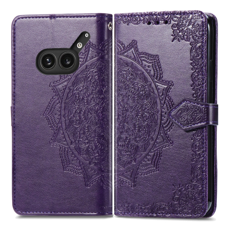 For Nothing Phone 2a Plus Mandala Flower Embossed Leather Phone Case