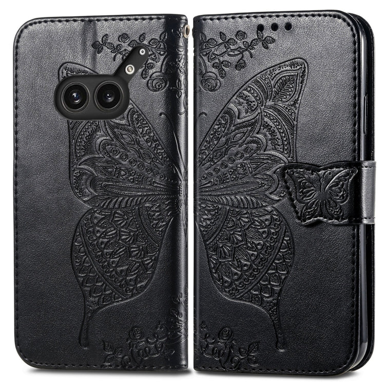 For Nothing Phone 2a Plus Butterfly Love Flower Embossed Leather Phone Case