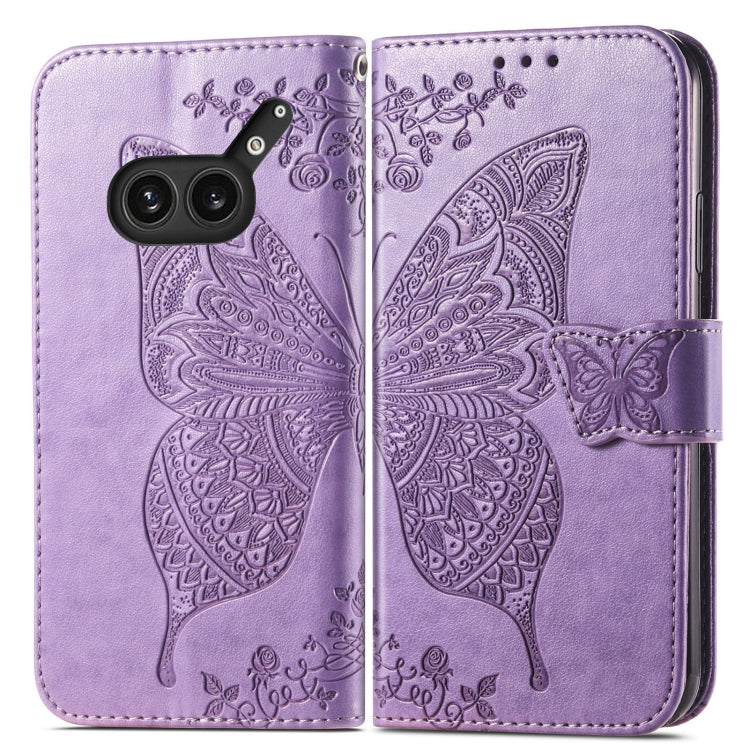For Nothing Phone 2a Plus Butterfly Love Flower Embossed Leather Phone Case