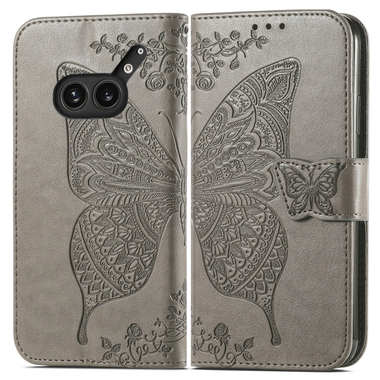 For Nothing Phone 2a Plus Butterfly Love Flower Embossed Leather Phone Case