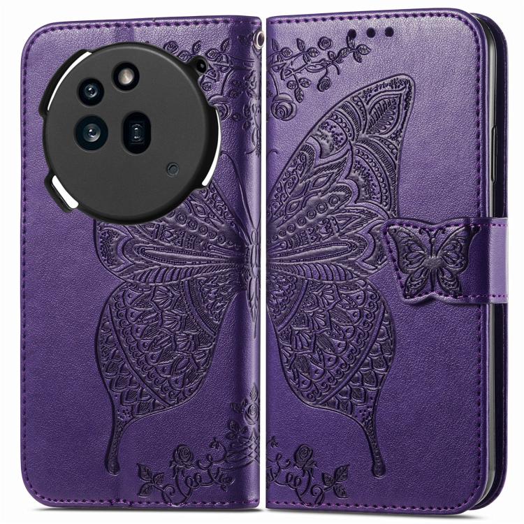 For Nothing Phone 3a Pro Butterfly Love Flower Embossed Leather Phone Case