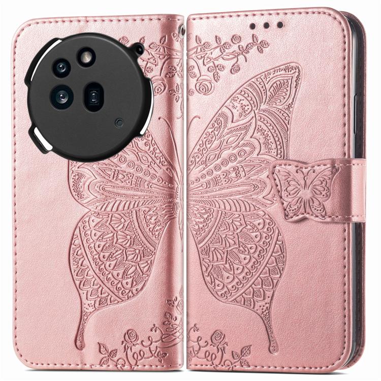 For Nothing Phone 3a Pro Butterfly Love Flower Embossed Leather Phone Case