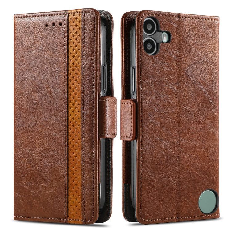 For Nothing CMF Phone 1 CaseNeo Splicing Dual Magnetic Buckle Leather Phone Case