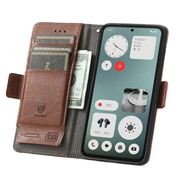 For Nothing CMF Phone 1 CaseNeo Splicing Dual Magnetic Buckle Leather Phone Case