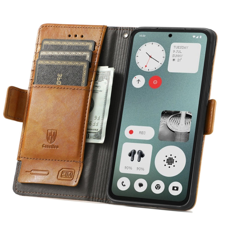For Nothing CMF Phone 1 CaseNeo Splicing Dual Magnetic Buckle Leather Phone Case