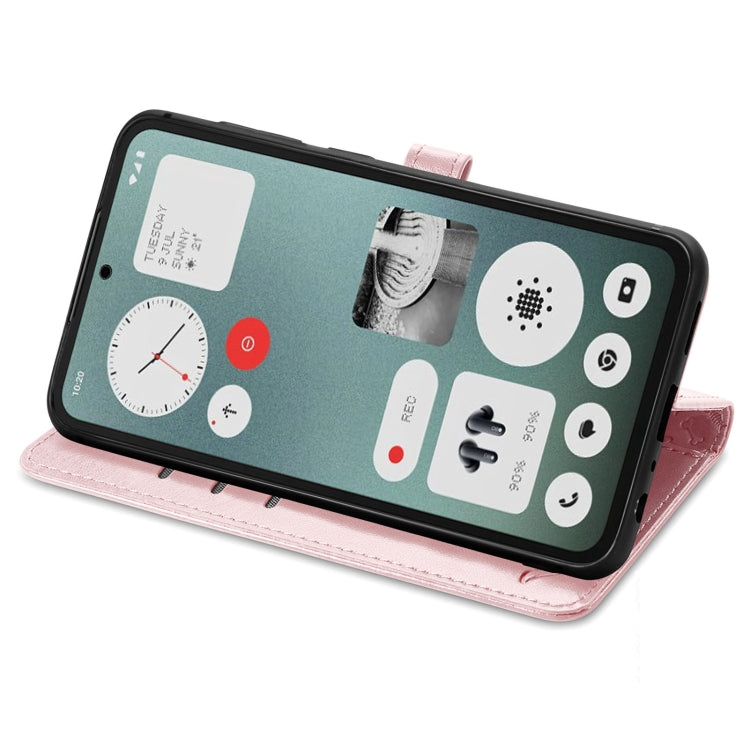 For Nothing CMF Phone 1 Cat and Dog Embossed Leather Phone Case