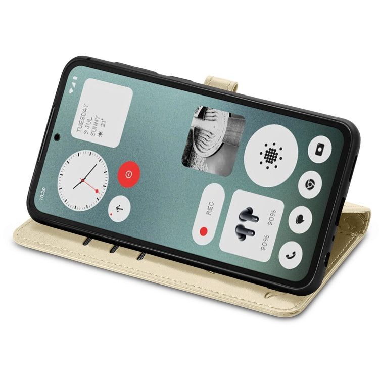 For Nothing CMF Phone 1 Cat and Dog Embossed Leather Phone Case