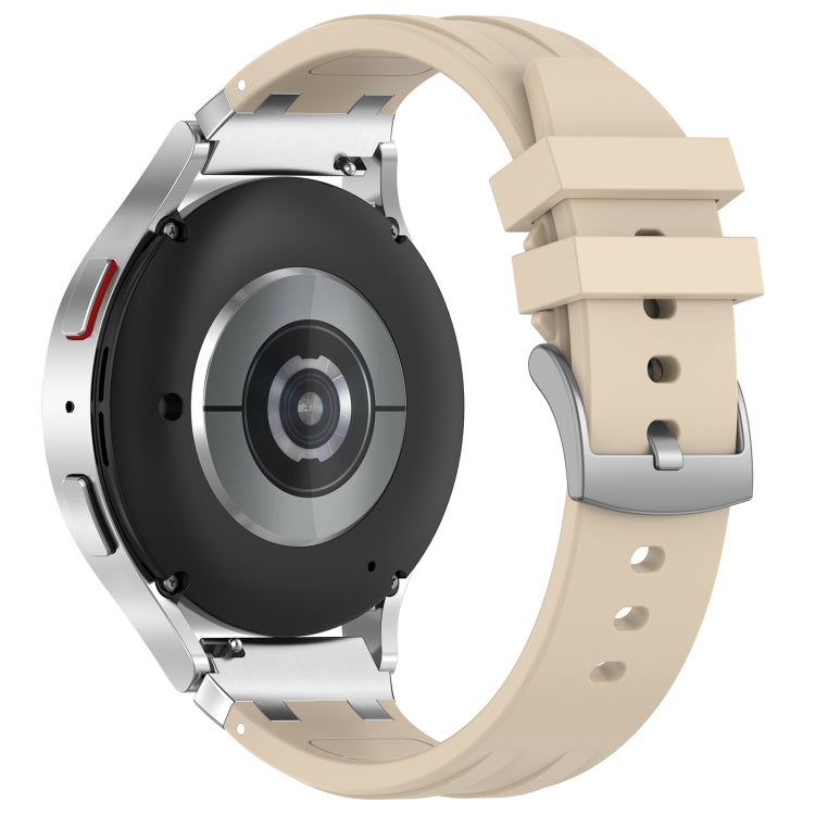 For Amazfit Bip U 20mm Quick Release Silver Buckle Royal Silicone Watch Band