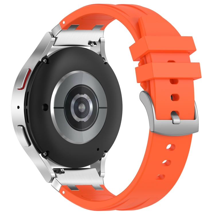 For Amazfit GTR 42mm 20mm Quick Release Silver Buckle Royal Silicone Watch Band