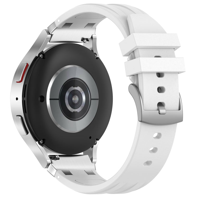 For Huawei Watch GT3 42mm 20mm Quick Release Silver Buckle Royal Silicone Watch Band