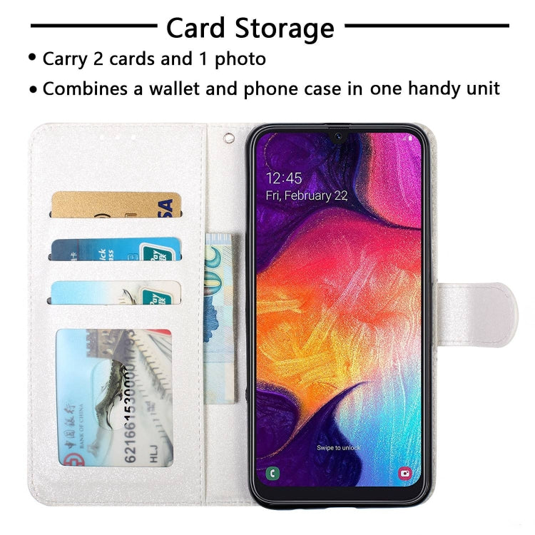 3D Visual Painting Left And Right Open Leather Case for Galaxy M30 , With Bracket & Card Slot & Wallet & Bracelet