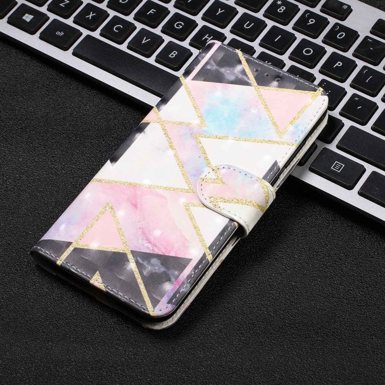 3D Visual Painting Left And Right Open Leather Case for Galaxy M30 , With Bracket & Card Slot & Wallet & Bracelet