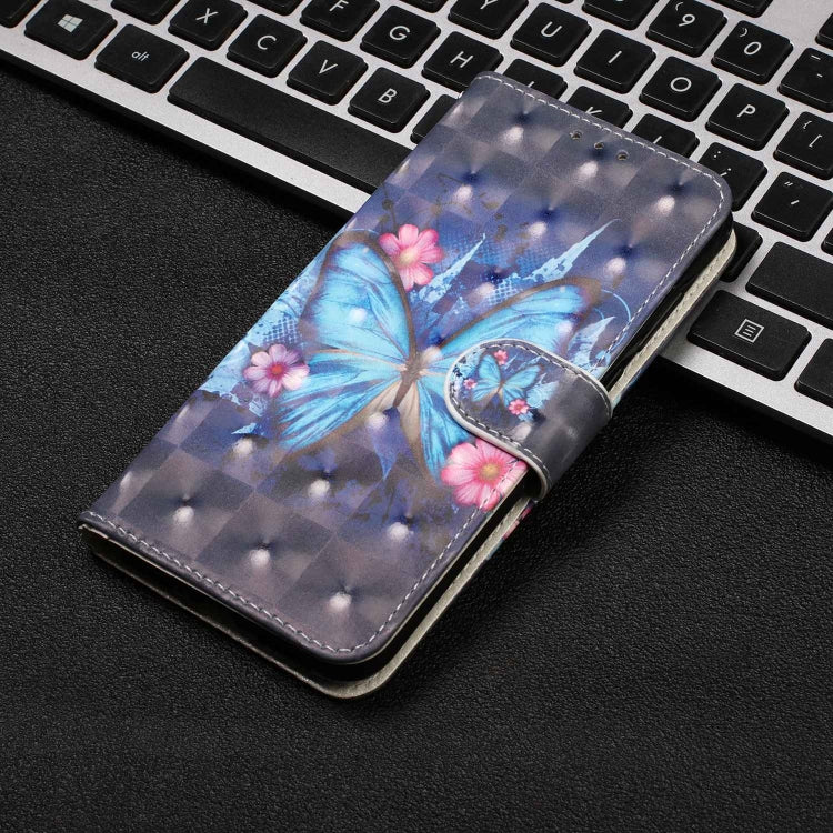 3D Visual Painting Left And Right Open Leather Case for Galaxy M30 , With Bracket & Card Slot & Wallet & Bracelet