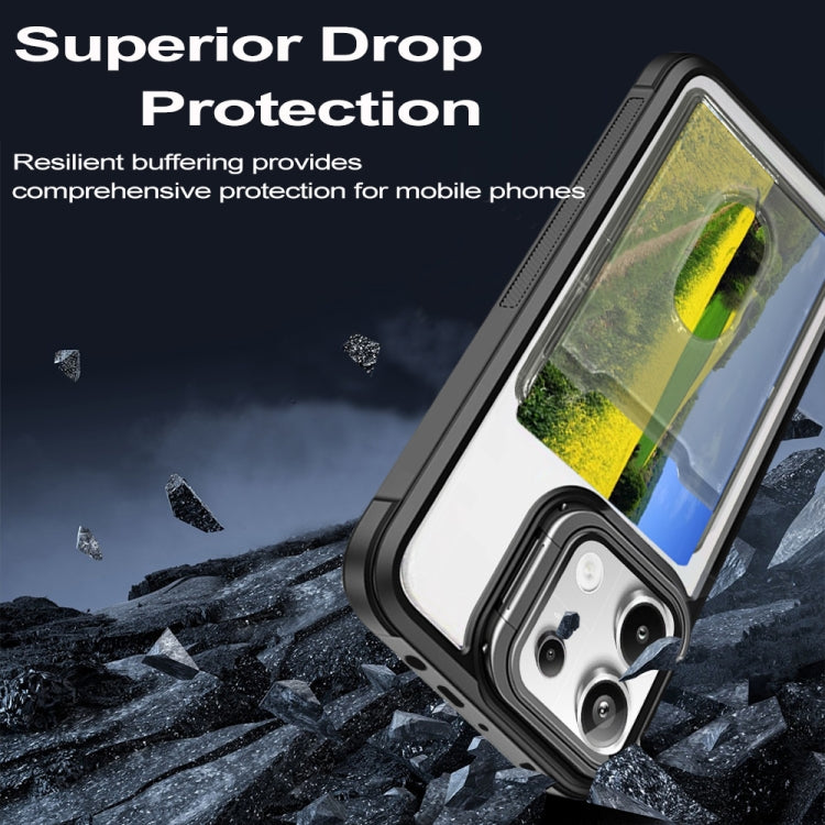 For Xiaomi Redmi Note 13 Pro 5G Card Bag Holder Acrylic Hybrid TPU Phone Case