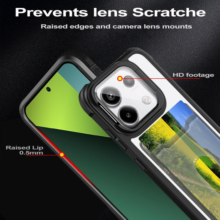 For Xiaomi Redmi Note 13 Pro 5G Card Bag Holder Acrylic Hybrid TPU Phone Case