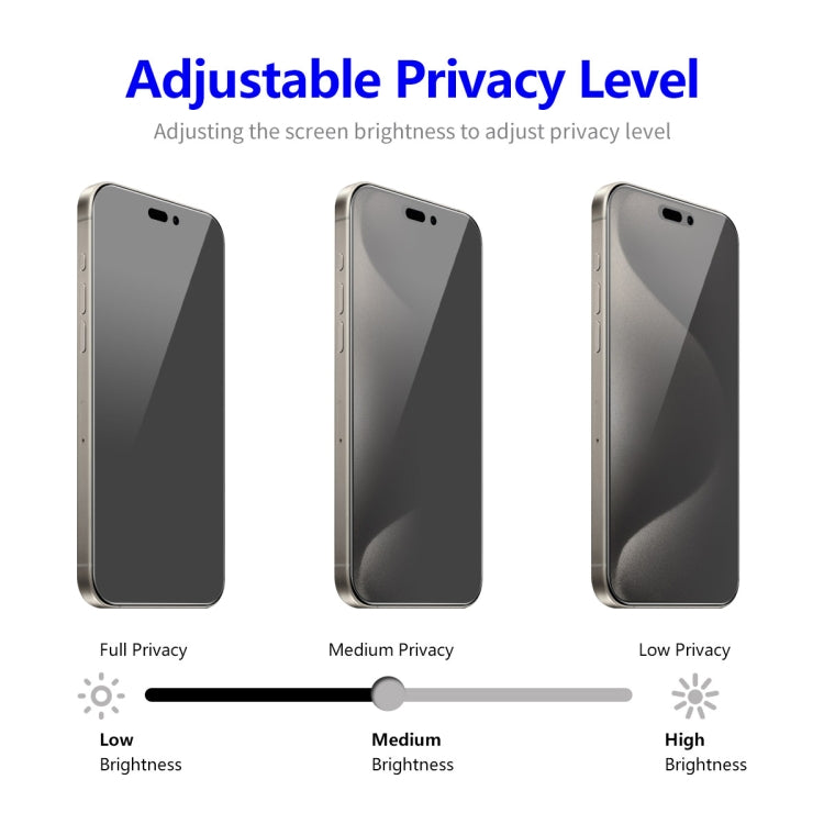 For iPhone 16 Pro ENKAY Hat-Prince 28 Degree Anti-peeping Privacy Tempered Glass Film
