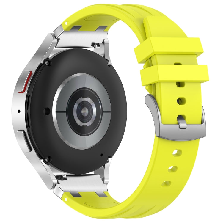 For Huawei Watch3 Pro 22mm Quick Release Silver Buckle Royal Silicone Watch Band