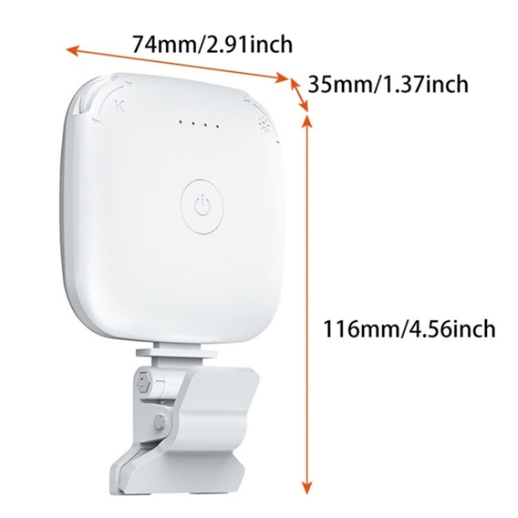 V15 Mini Clip-On Portable LED Fill Light Phone Laptop Video Conference Live Streaming Fill Lamp
