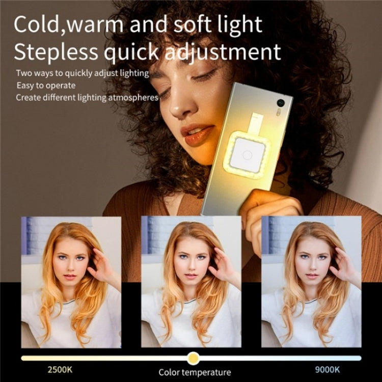 V18 Portable Skin Beauty Live Streaming LED Fill Light Magnetic Phone Selfie Lamp