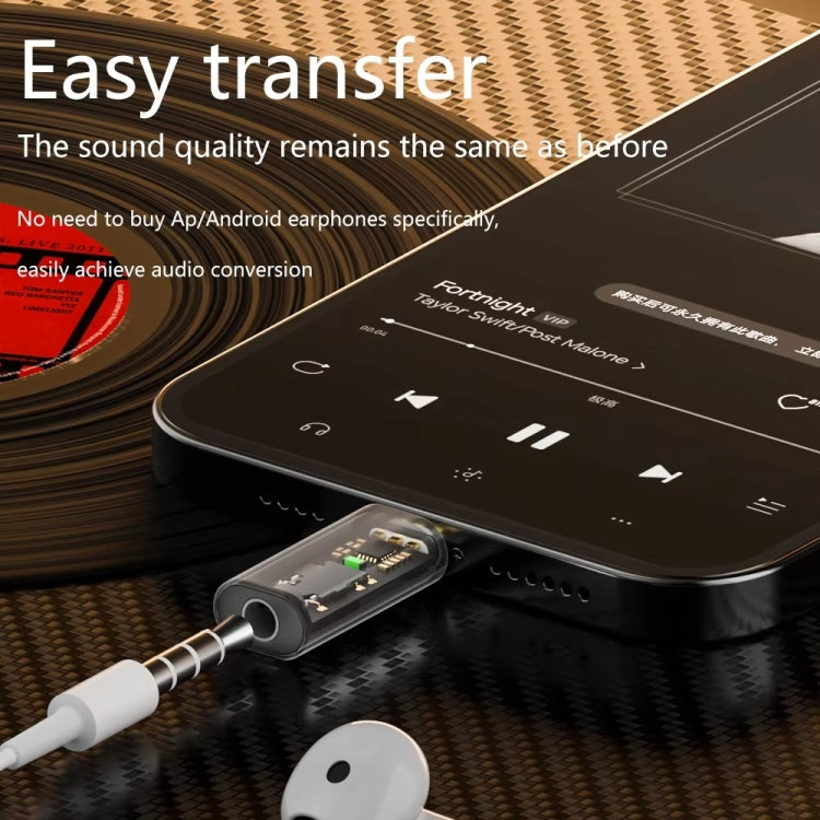 Type-C to 3.5mm Headphone Plug Conversion Adapter For iPhone 15 Audio DAC Decoding