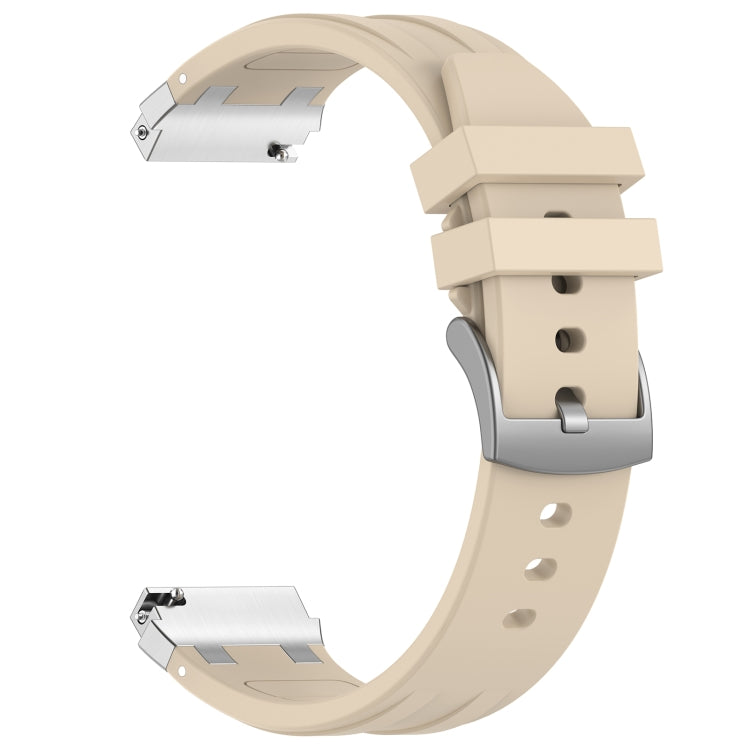 For Garmin Forerunner 255 22mm Quick Release Silver Buckle Royal Silicone Watch Band