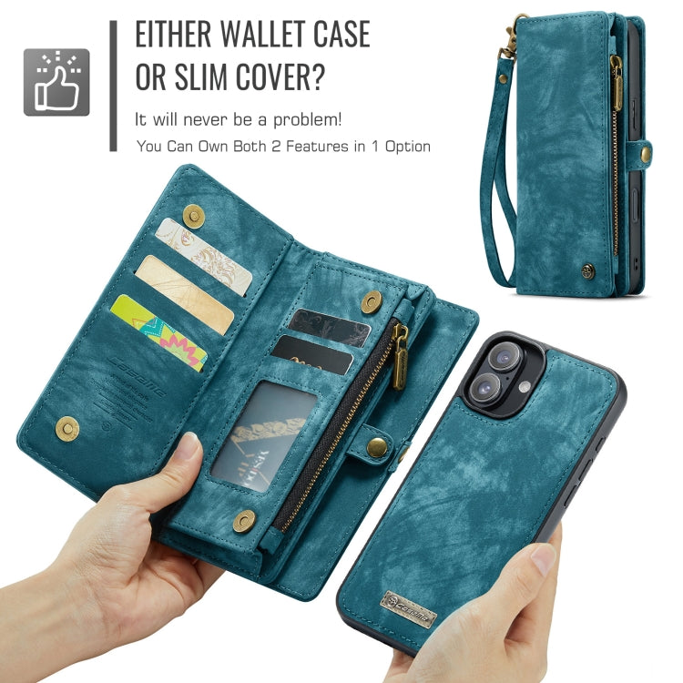 For iPhone 16 CaseMe 008 Detachable Multifunctional Leather Phone Case