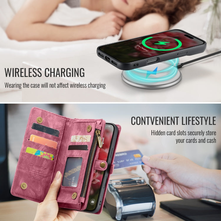 For iPhone 16 CaseMe 008 Detachable Multifunctional Leather Phone Case