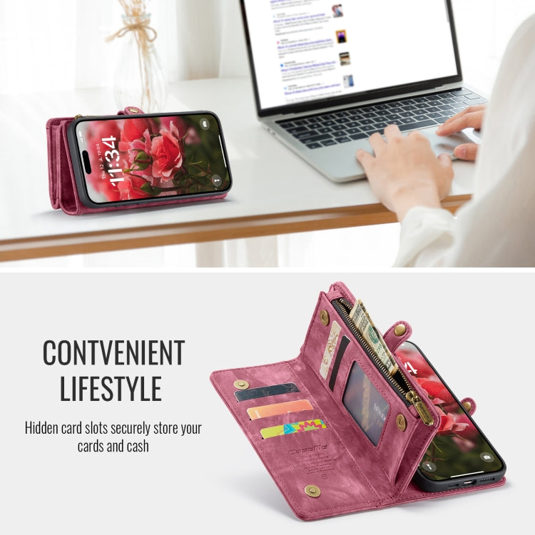 For iPhone 16 CaseMe 008 Detachable Multifunctional Leather Phone Case