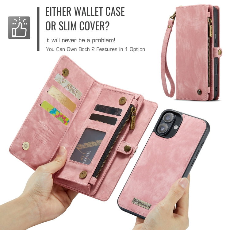 For iPhone 16 CaseMe 008 Detachable Multifunctional Leather Phone Case