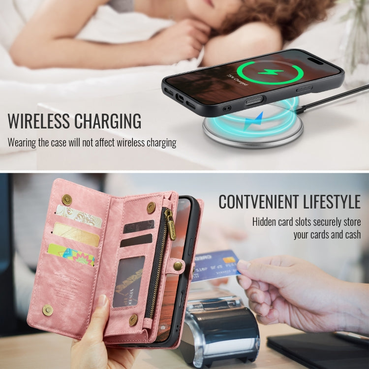 For iPhone 16 CaseMe 008 Detachable Multifunctional Leather Phone Case