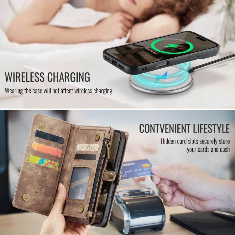 For iPhone 16 CaseMe 008 Detachable Multifunctional Leather Phone Case