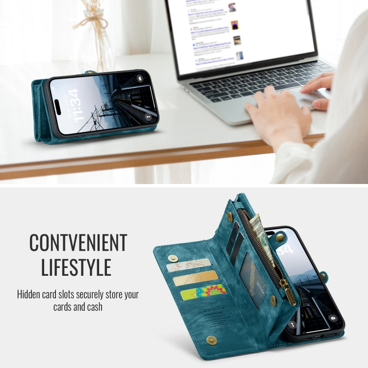 For iPhone 16 Plus CaseMe 008 Detachable Multifunctional Leather Phone Case