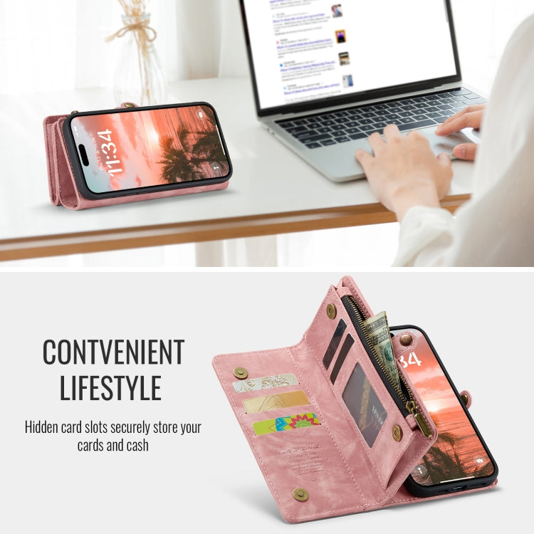 For iPhone 16 Plus CaseMe 008 Detachable Multifunctional Leather Phone Case