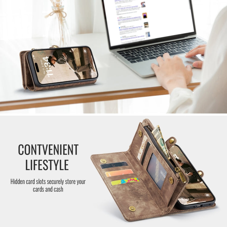 For iPhone 16 Plus CaseMe 008 Detachable Multifunctional Leather Phone Case