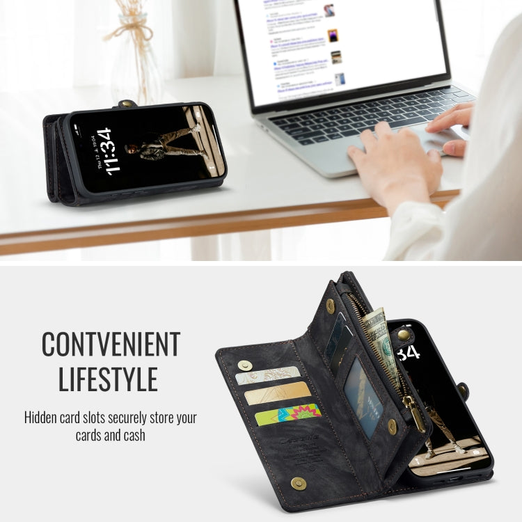For iPhone 16 Plus CaseMe 008 Detachable Multifunctional Leather Phone Case