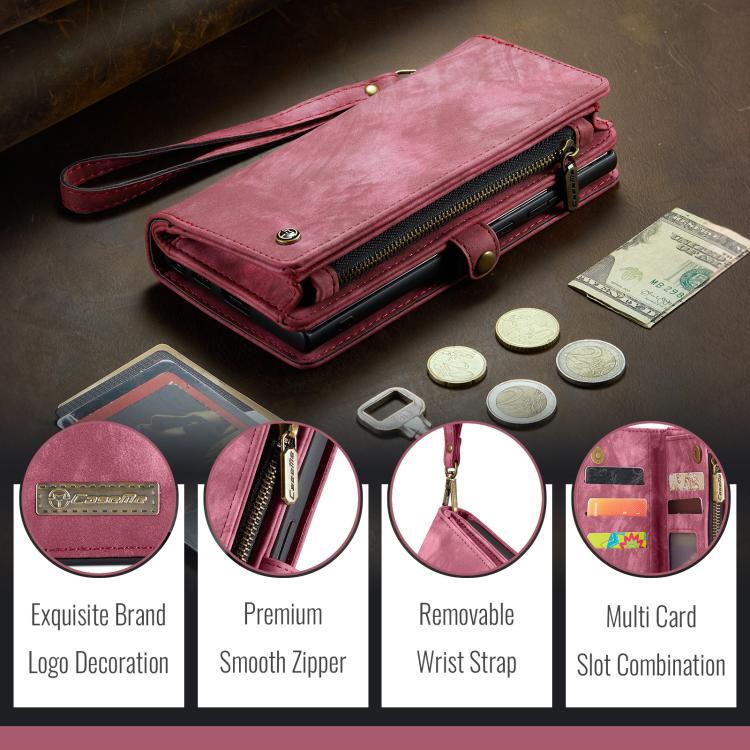 For iPhone 17e / 16e CaseMe 008 Detachable Multifunctional Leather Phone Case
