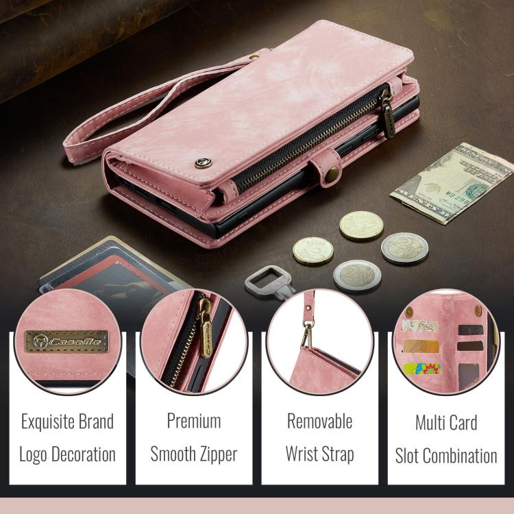 For iPhone 17e / 16e CaseMe 008 Detachable Multifunctional Leather Phone Case