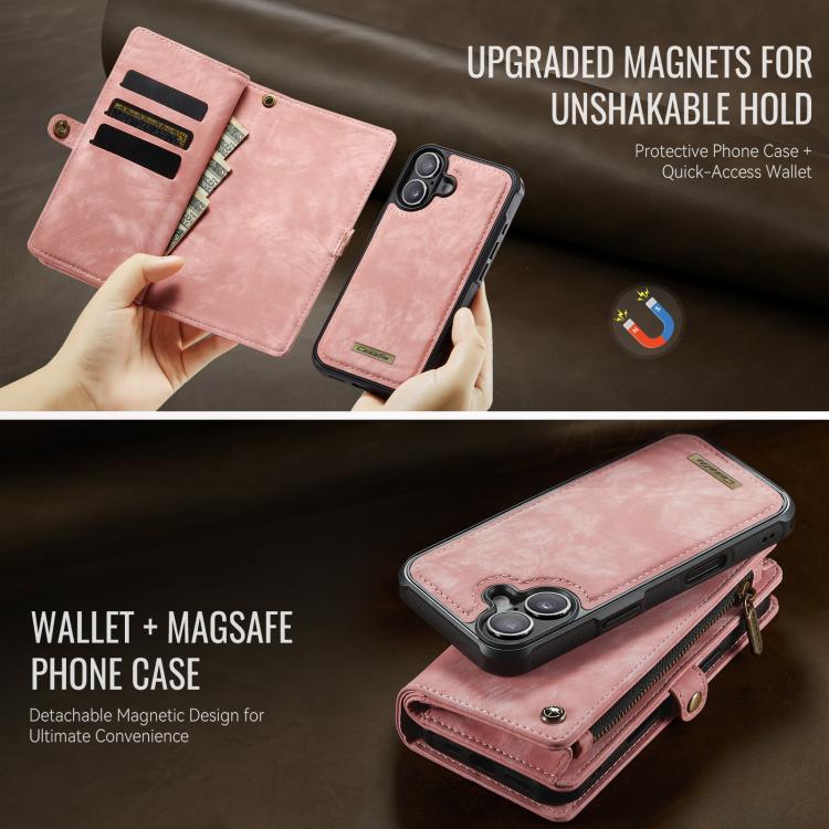 For iPhone 17 CaseMe 008 Detachable Multifunctional Leather Phone Case