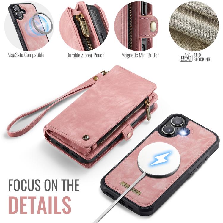 For iPhone 17 CaseMe 008 Detachable Multifunctional Leather Phone Case