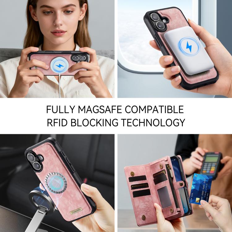 For iPhone 17 CaseMe 008 Detachable Multifunctional Leather Phone Case