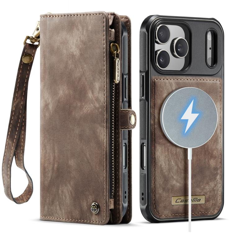 For iPhone 17 Pro CaseMe 008 Detachable Multifunctional Leather Phone Case