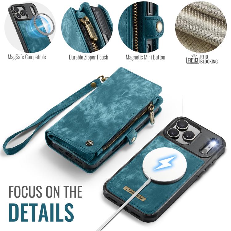 For iPhone 17 Pro Max CaseMe 008 Detachable Multifunctional Leather Phone Case