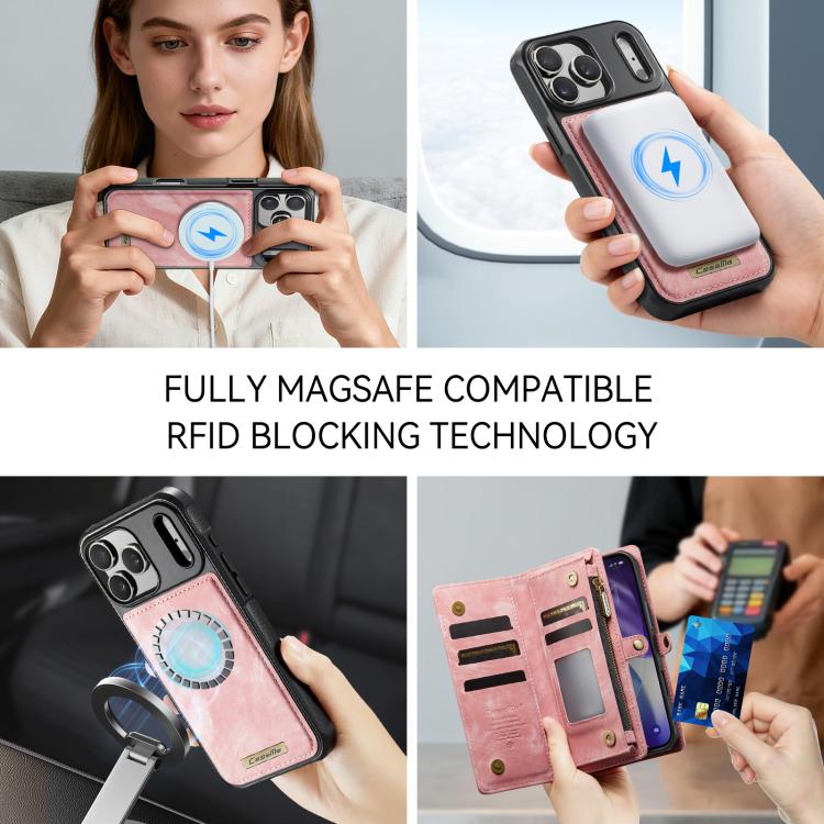 For iPhone 17 Pro Max CaseMe 008 Detachable Multifunctional Leather Phone Case