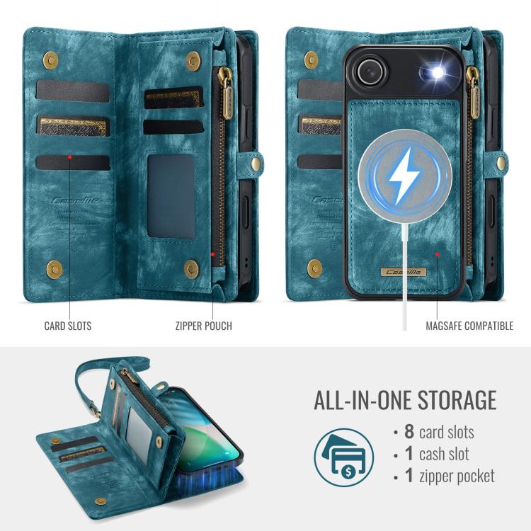 For iPhone Air CaseMe 008 Detachable Multifunctional Leather Phone Case